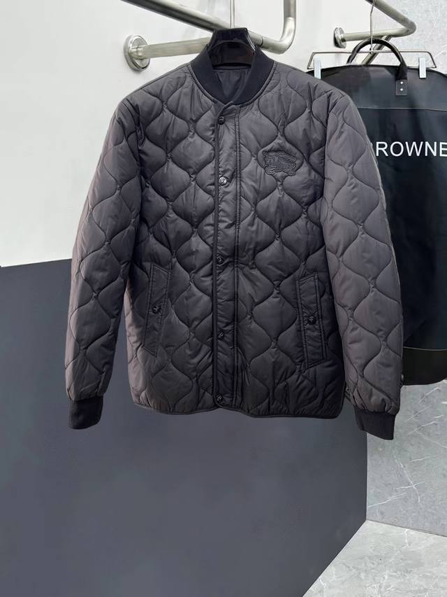 Burberry new down-filled cotton-padded jacket with all three labels intact. A r