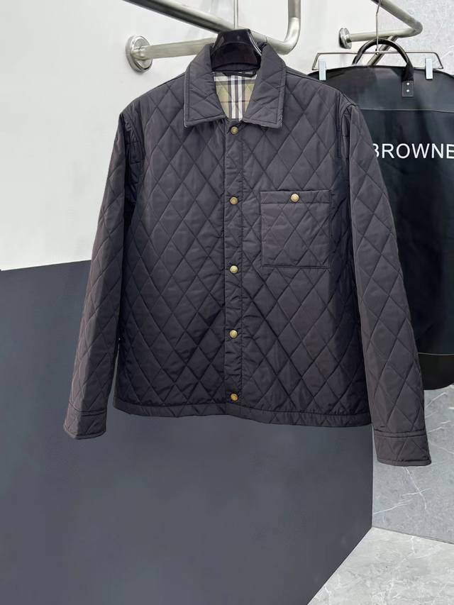 Burberry new down-filled cotton-padded jacket with all three labels intact. A r