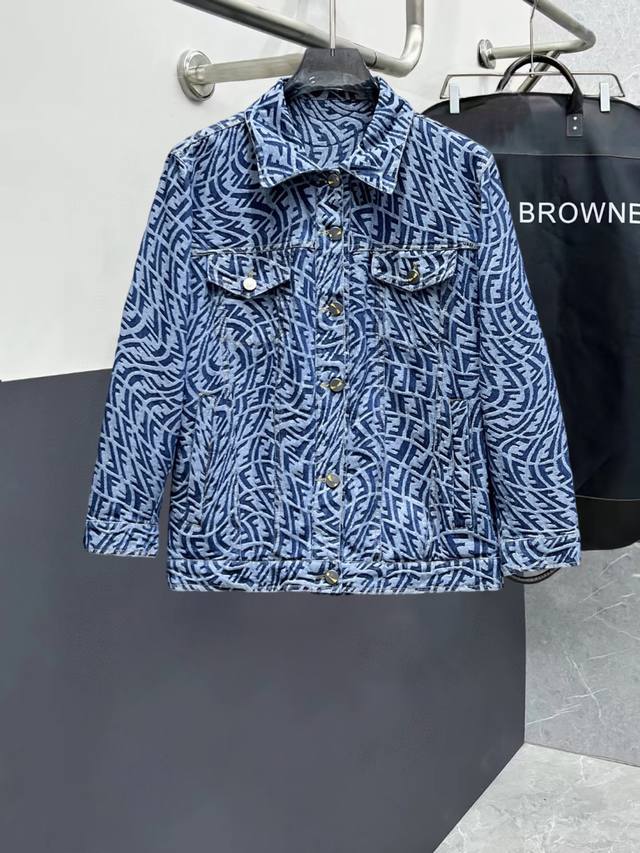 Fendi High-Quality 2025 Spring New Arrival Denim Jacket, runway new product in