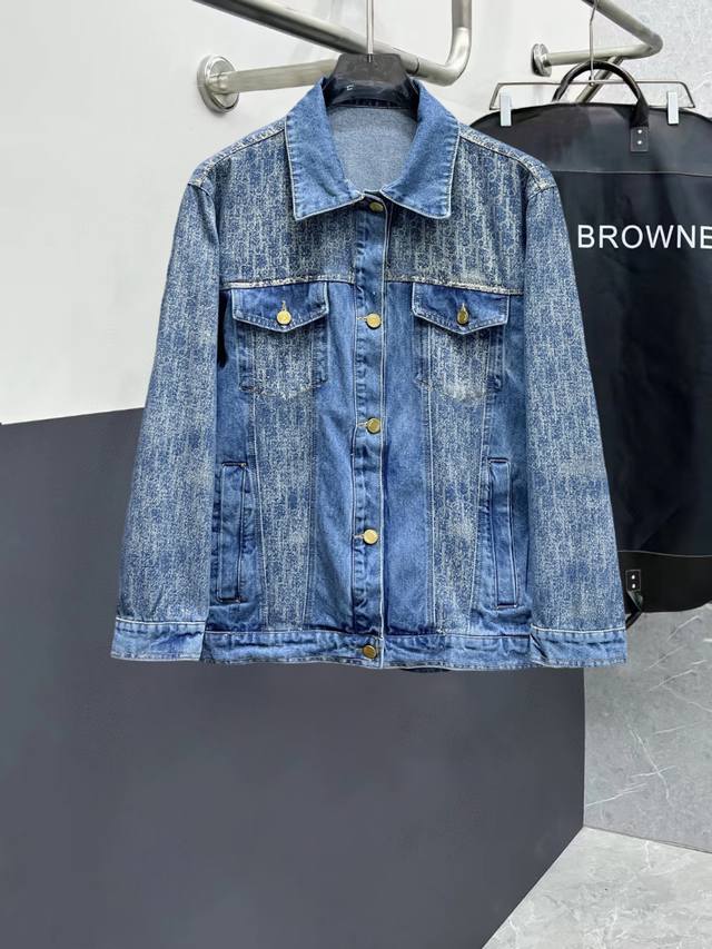 Dior High-Quality 2025 Spring New Arrival Denim Jacket. A runway new arrival in
