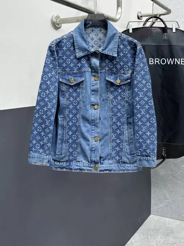 Louis Vuitton LV High-quality 2025 Spring New Arrival Denim Jacket, runway new