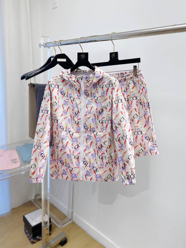 Gucci 2025 Summer Sun Protection Shirt and Shorts Set, synchronized with overse