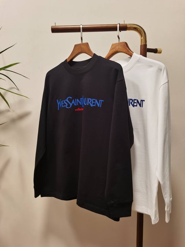 2025 New YSL Saint Laurent Hot Selling Exclusive New Men's Crew Neck Long Sleeve
