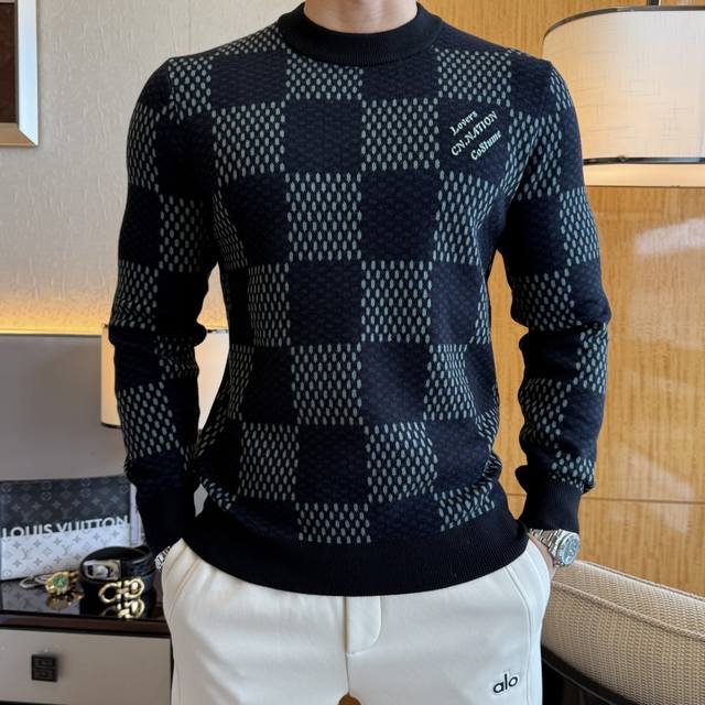 Lv 2025Ss Autumn/Winter Bestselling Wool Sweater from Department Stores. A must-