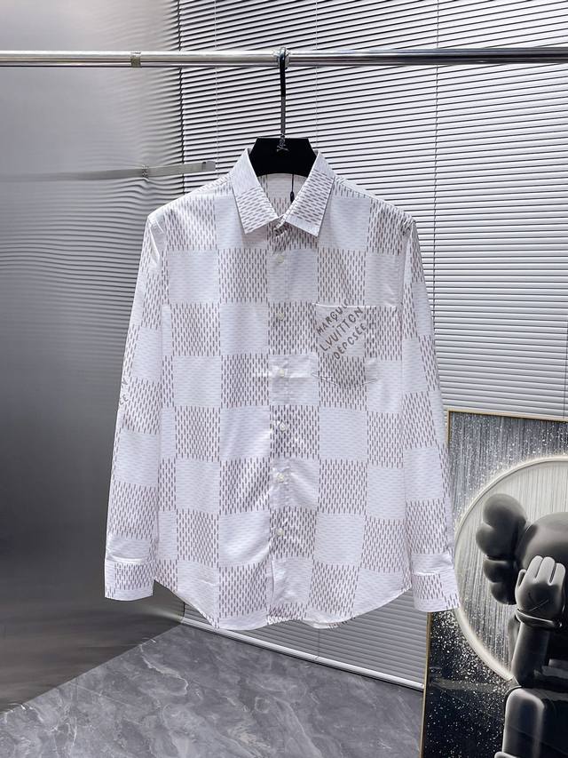 Louis Vuitton LV 2025Ss New Men's Long-Sleeve Shirt, High-End Version! Custom-m