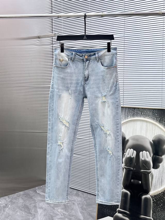Versace 2025 Spring/Summer New Jeans, High-End Version! Custom-made fabric for