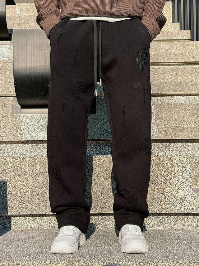 Chrome Hearts 2025 Autumn/Winter New Men's Casual Pants, High-End Version! Cust