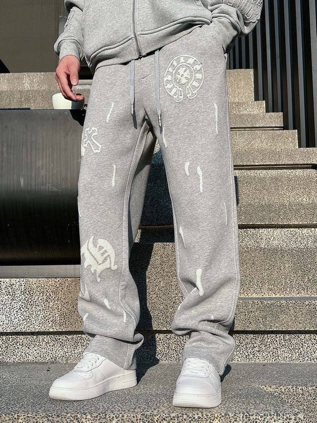 Chrome Hearts 2025 Autumn/Winter New Men's Casual Pants, High-End Version! Cust