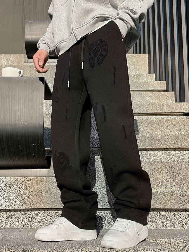 Chrome Hearts 2025 Autumn/Winter New Men's Casual Pants, High-End Version! Cust