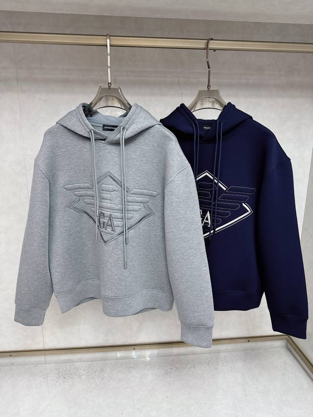 Armani Exclusive New Original Men's Casual Hooded Sweatshirt, High-End Customiza
