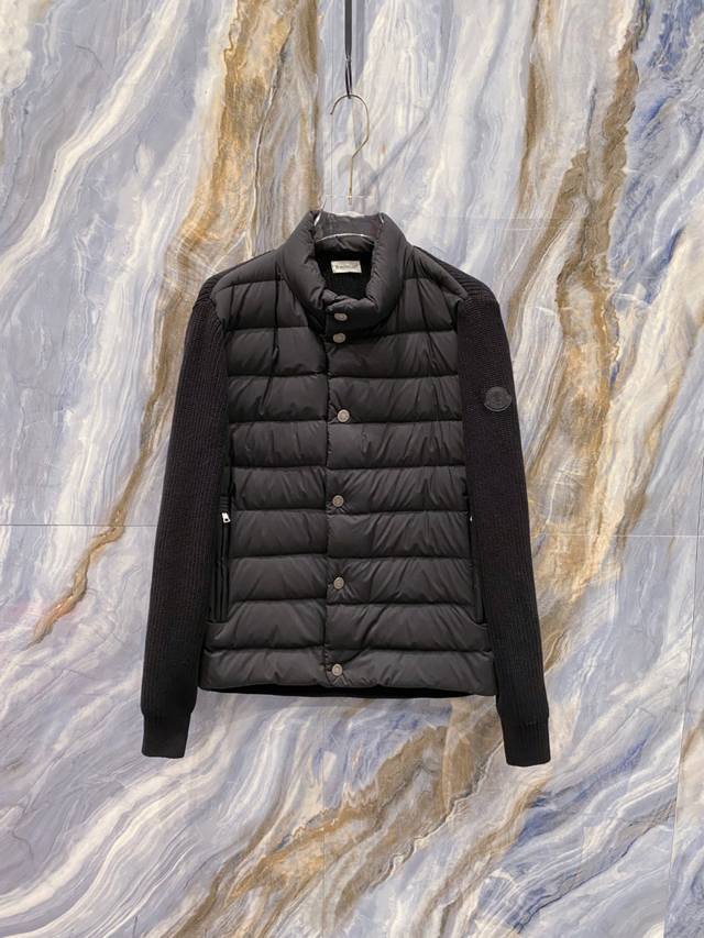 Moncler 2025 Autumn/Winter New Down Jacket, knitted and patchwork down jacket ma