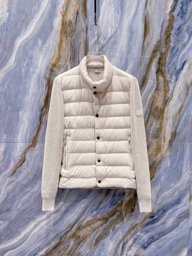 Moncler 2025 Autumn/Winter New Down Jacket, knitted and patchwork down jacket ma