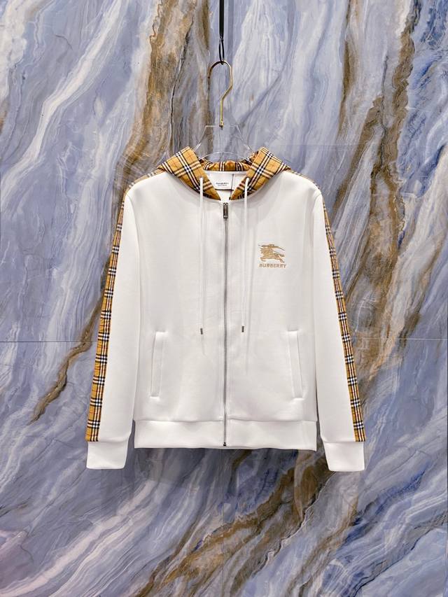 Burberry 2025 Fall/Winter Unisex Zip-Up Sweatshirt Comfortable, relaxed, and co