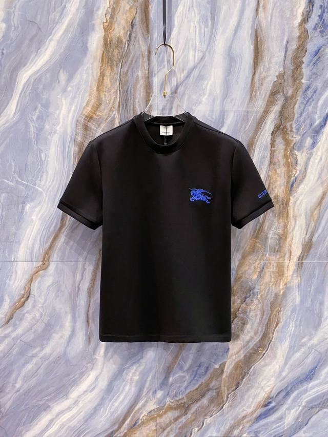 Burbe#Rry Burberry 2025 Fall/Winter Space Cotton Embroidered Logo Stylish and Ve