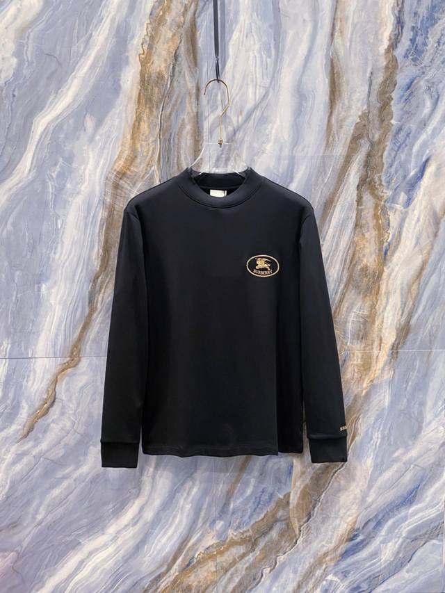 Burberry 2025 Fall/Winter New Fashion Casual Long-Sleeve T-Shirt, made from sel