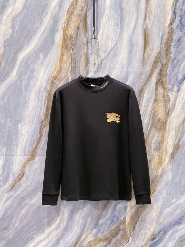 Burberry 2025 Fall/Winter New Fashion Casual Long-Sleeve T-Shirt, made from sel