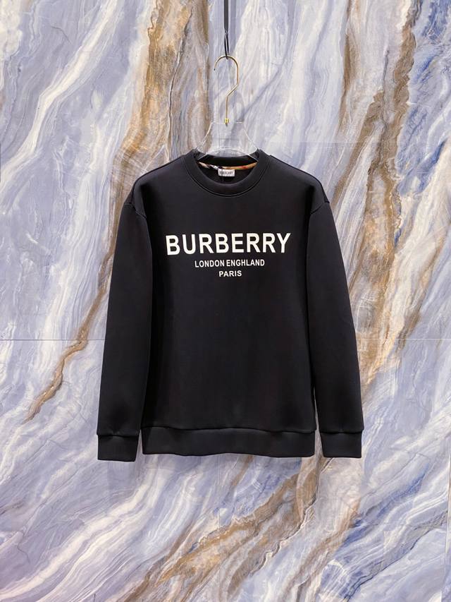 Burberry 2025 Fall/Winter Eight-Layer Air Layer Crew Neck Sweatshirt Unisex Fash