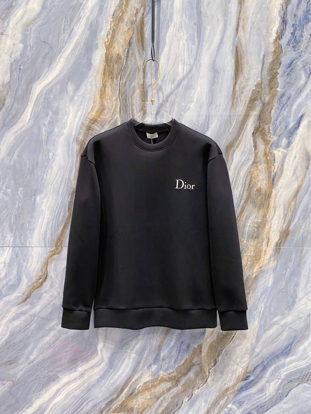 Dior-Dior# 2025 Autumn/Winter Eight-Layer Air Layer Crew Neck Sweatshirt Unisex