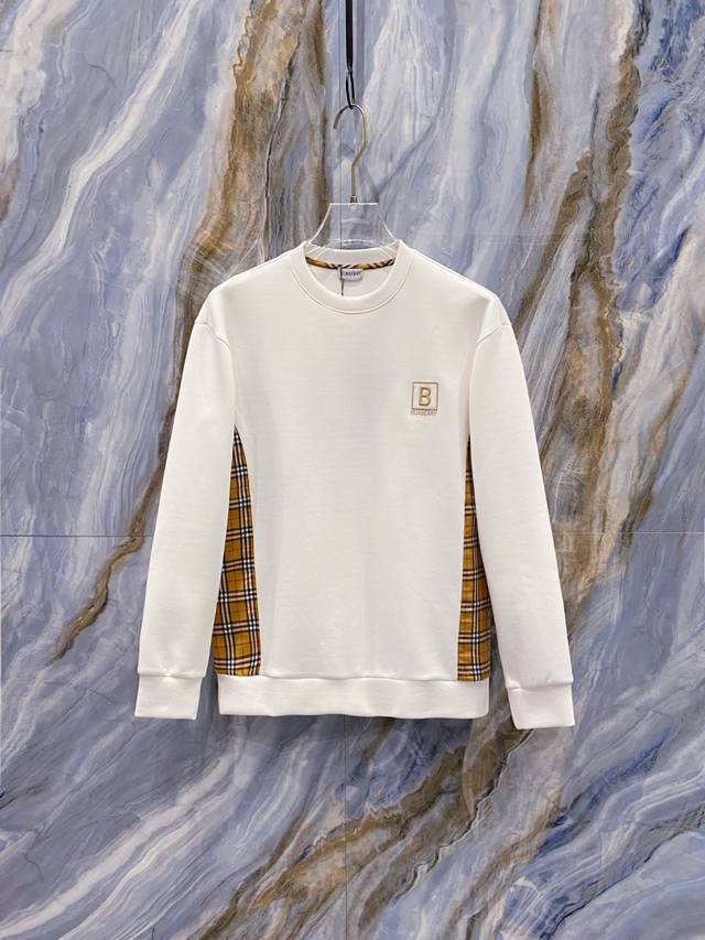 Burberry 2025 Autumn/Winter New Arrival Long-Sleeve Space Cotton Sweatshirt. Cla