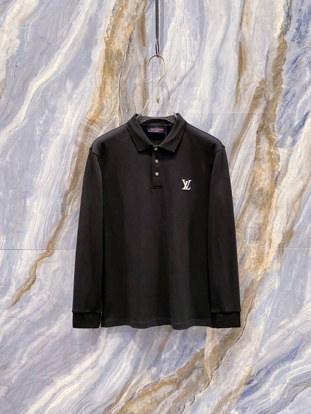 Lv 2025 Autumn/Winter New Long-Sleeved Polo Shirt, Hong Kong Trading Company Goo