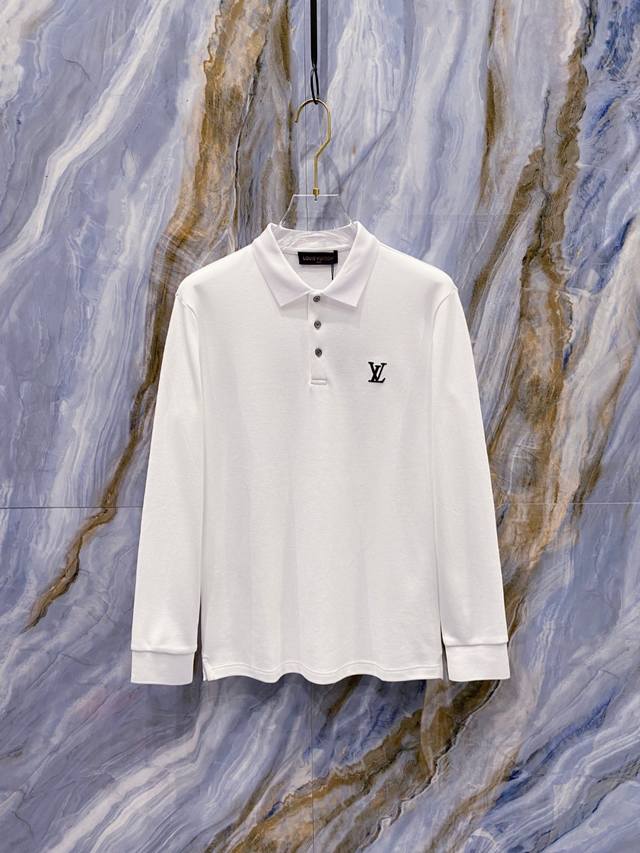 Lv 2025 Autumn/Winter New Long-Sleeved Polo Shirt, Hong Kong Trading Company Goo
