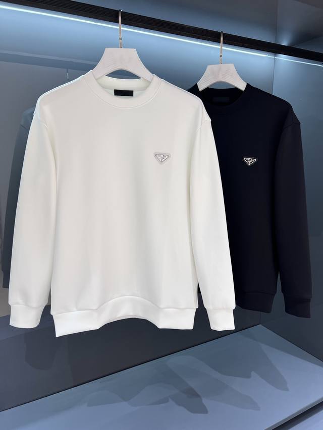 New Product Channel Order 2025 Autumn/Winter pr*Da Milano Men's Badge Logo Pullo