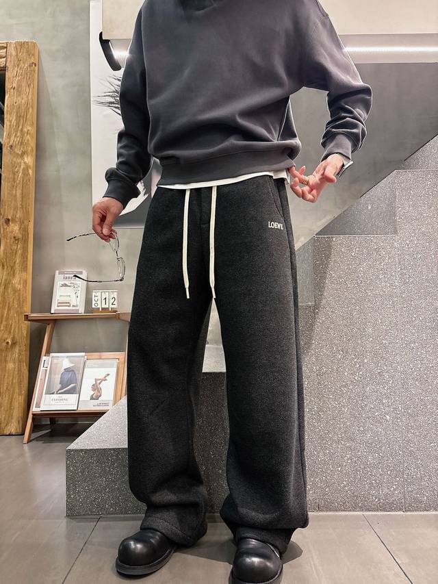 Luo Jia's new autumn/winter classic embroidered logo high-end fleece-lined casu