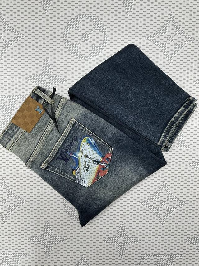 Louis's New Exclusive First-of-its-Kind Original Quality Hand-Painted Denim Jea