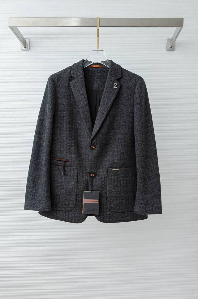 Zegna#Na25Fw Autumn/Winter New Sheep Wool Blend Suit#Business Casual Suit Jacket