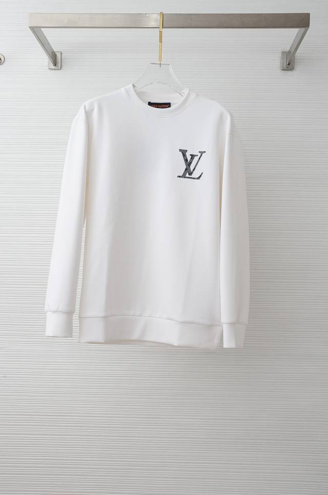 Lv 2025Fw Crew Neck Long Sleeve Men's Pullover Sweatshirt# Made with imported 56