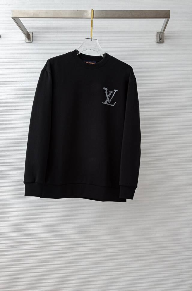 Lv 2025Fw Crew Neck Long Sleeve Men's Pullover Sweatshirt# Made with imported 56