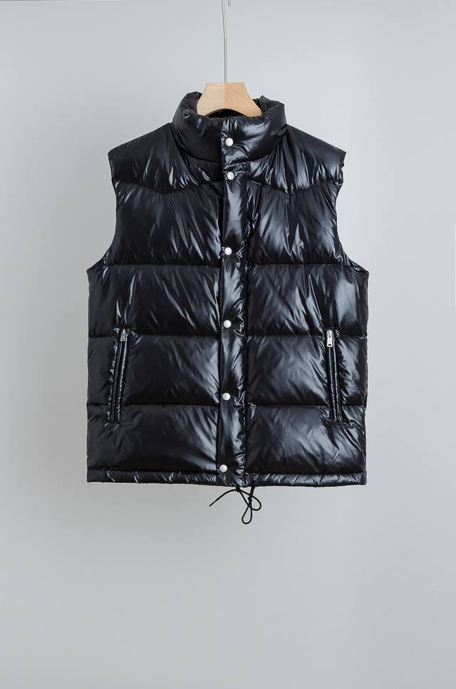 pra Da 5 25Fw Autumn/Winter New Stand Collar Warm Down Vest# Classic Triangle Lo