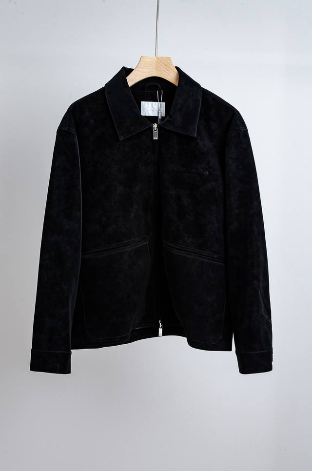 3 Di*Or 2025Fw New Imported Faux Suede Classic Collar Men's Jacket #Kent Jacket.