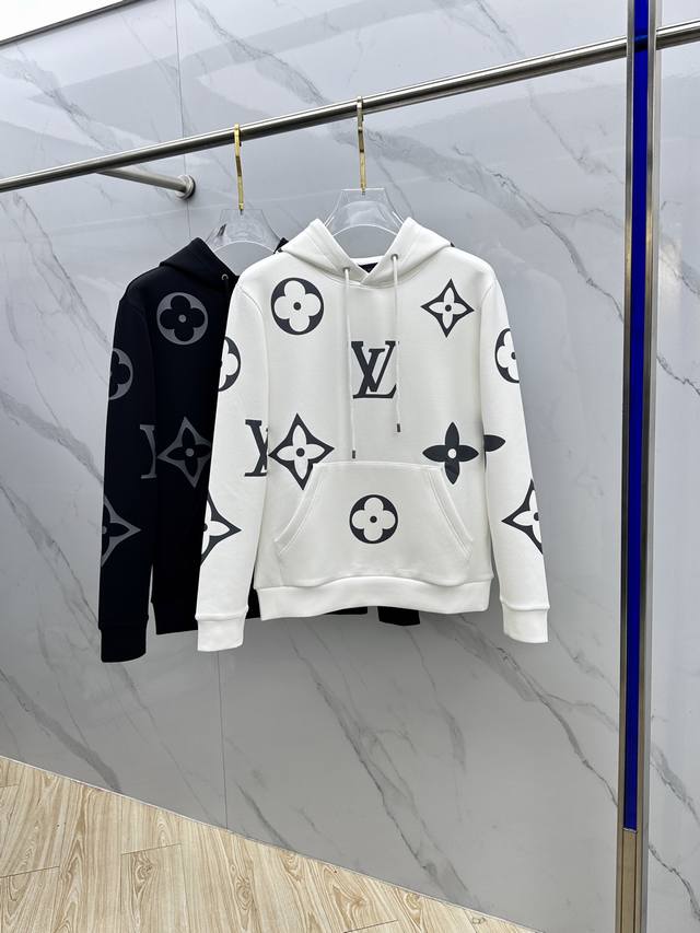 LV Louis Vuitton 2025 Autumn/Winter New Men's and Women's Hooded Sweatshirt. Sou
