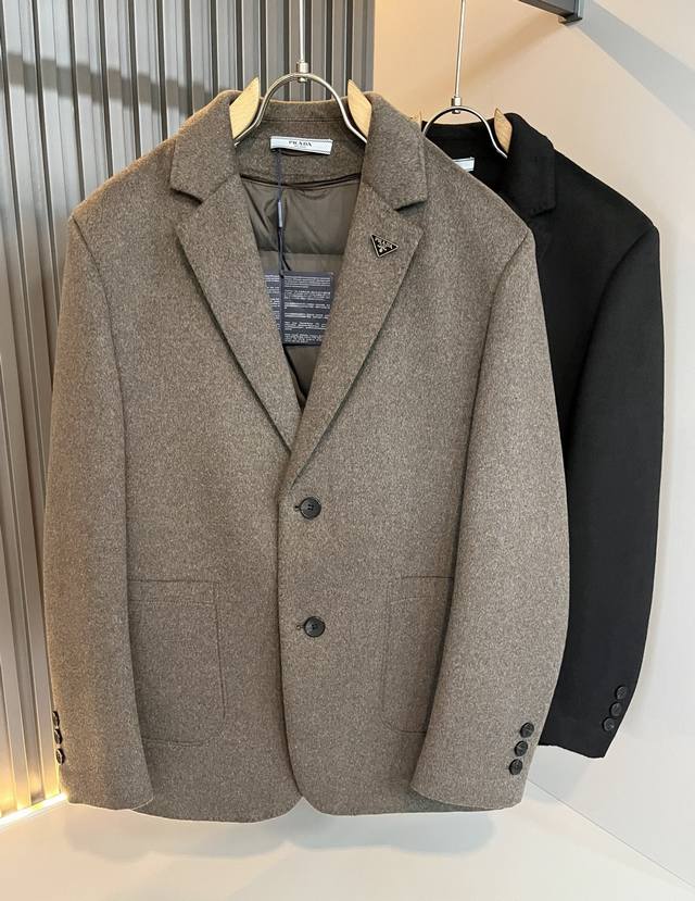 prad*A Puda 2025 Autumn/Winter Casual Wool Suit Jacket, the latest fashionable c