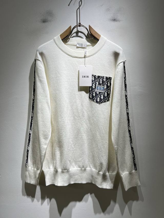 Dio* 2025 Autumn/Winter New Unisex Knitted Wool Sweater, Available Now in Stores