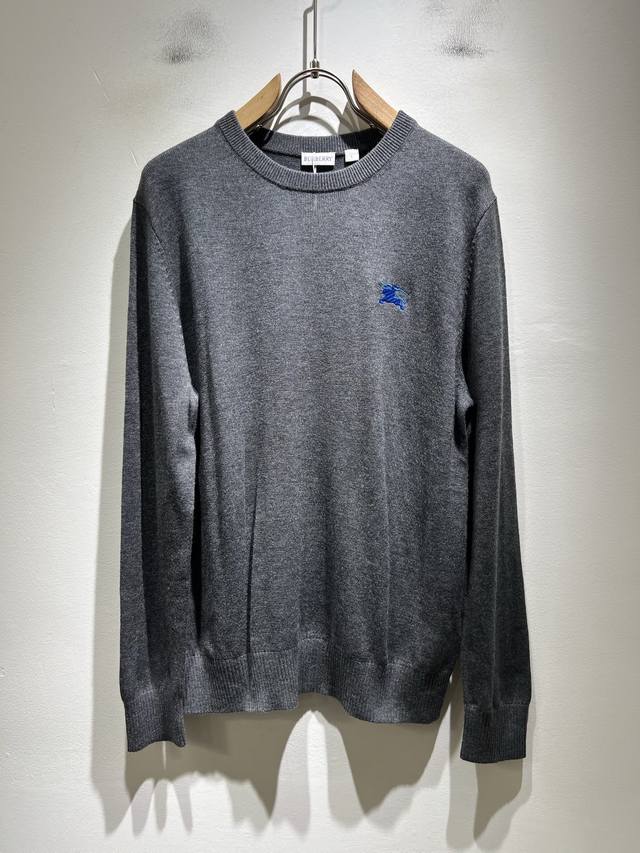 Bur*Erry 2025 Autumn/Winter New Men's Knitted Wool Sweater, featuring the brand'