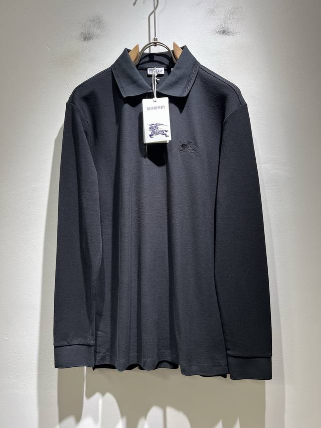 Bur*Erry 2025 Autumn/Winter New Men's Long-Sleeve Polo Shirt, featuring the bran