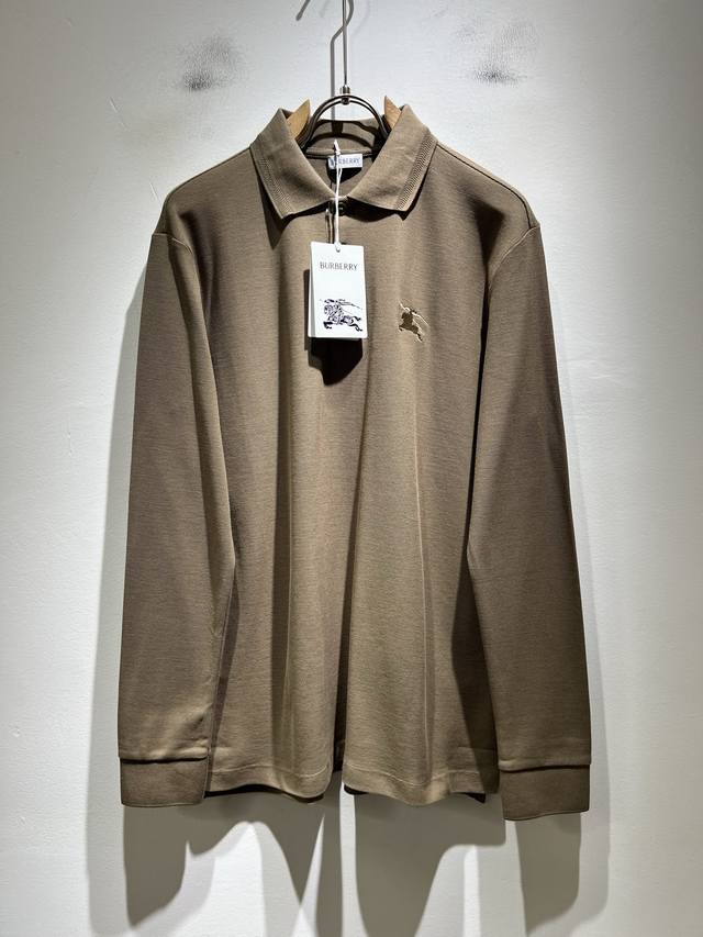 Bur*Erry 2025 Autumn/Winter New Men's Long-Sleeve Polo Shirt, featuring the bran