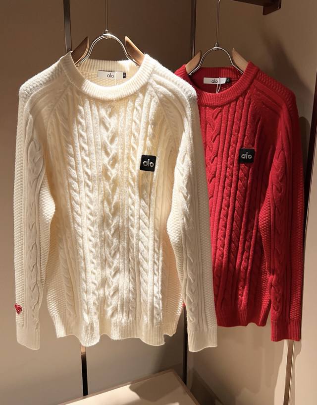 Alo Holiday Collection! 2025 Autumn/Winter New Knitted Wool Sweater, Christmas R