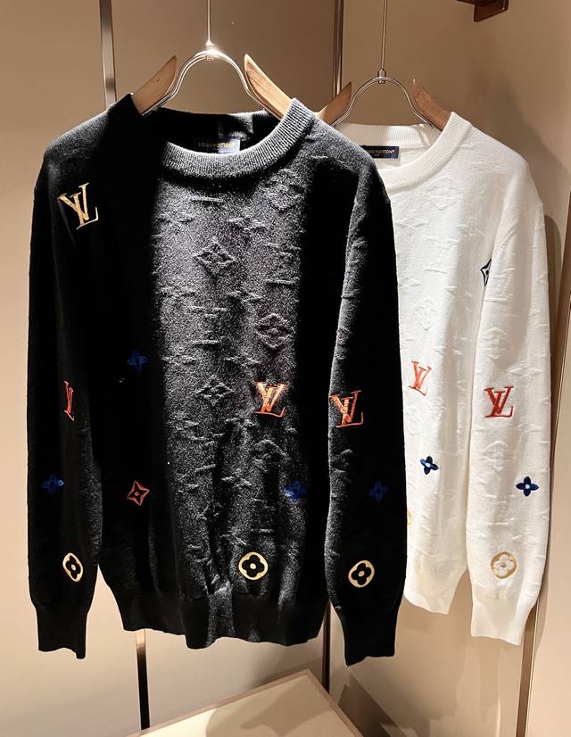 Louis Vuit*On 2025 Autumn/Winter Louis Vuitton Family Luxury Knit Wool Sweater!