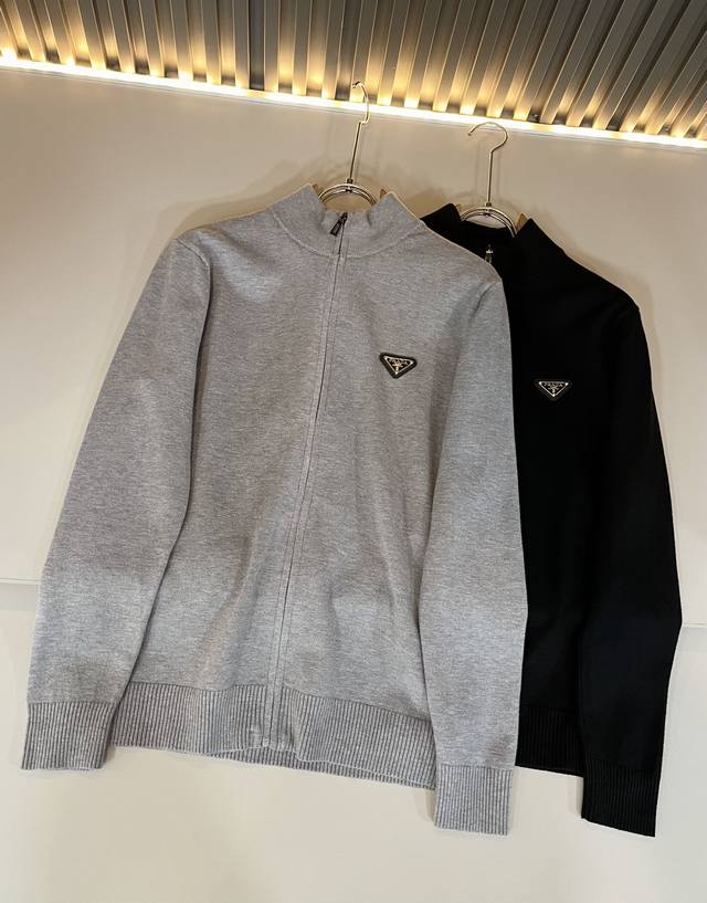 prad*A 2025 Autumn/Winter New Men's Knitted Wool Sweater, Latest Style, Exclusiv