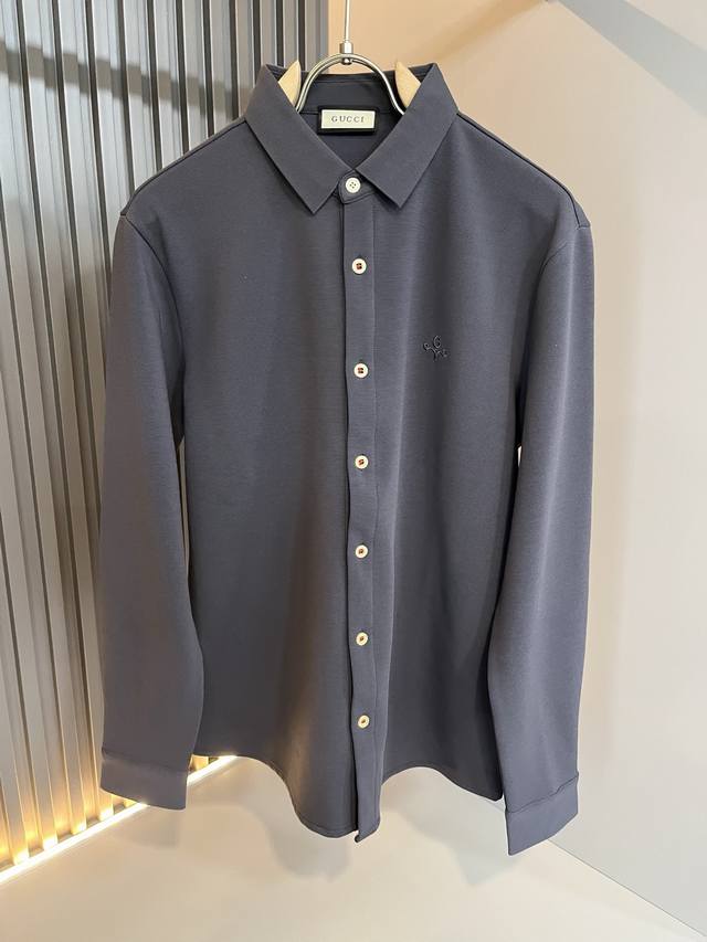 Guc*I Guc*I 2025 Autumn New Men's Long-Sleeved Shirt, rare find through trading