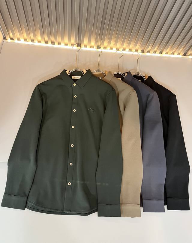 Guc*I Guc*I 2025 Autumn New Men's Long-Sleeved Shirt, rare find through trading