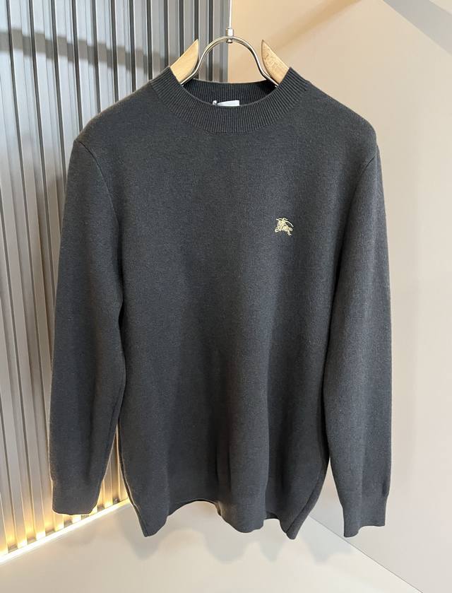 Bur*Erry 2025 Autumn/Winter New Men's Knitted Wool Sweater, featuring the brand'