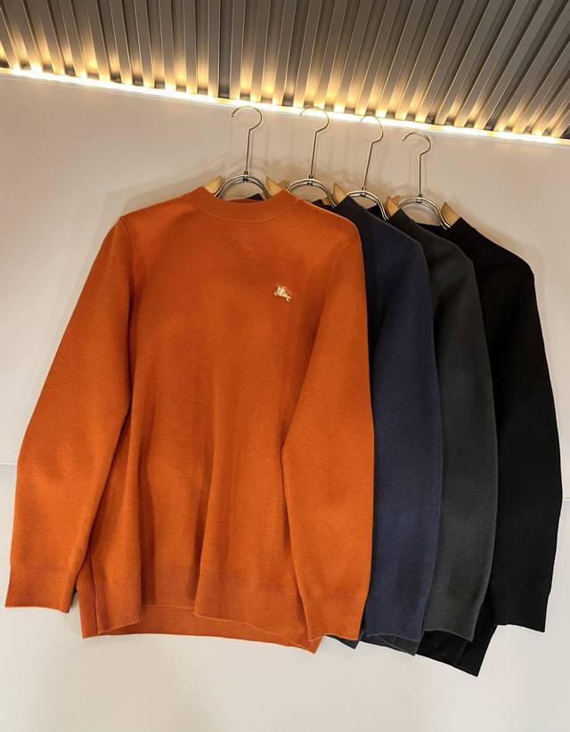 Bur*Erry 2025 Autumn/Winter New Men's Knitted Wool Sweater, featuring the brand'