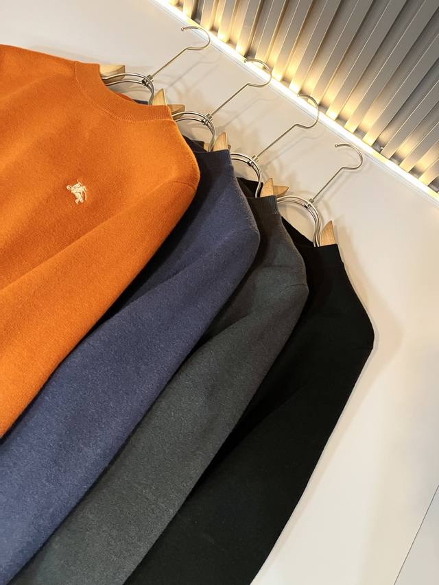 Bur*Erry 2025 Autumn/Winter New Men's Knitted Wool Sweater, featuring the brand'