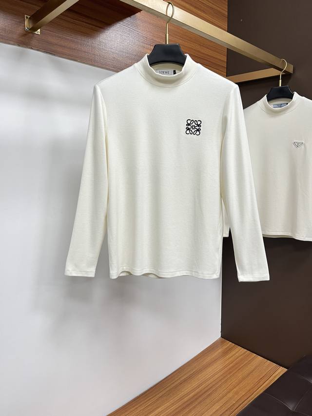 Loewe 2025 Autumn/Winter New Fashion Casual Long-Sleeve T-Shirt, made from sele