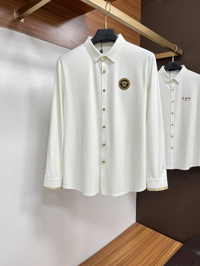 Versace 25S Autumn Men's Long-Sleeve Shirt, excellent material and workmanship!