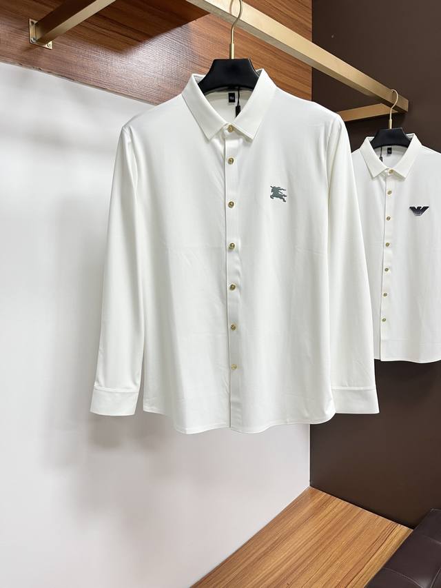 Burberry 25S Autumn Men's Long-Sleeve Shirt, excellent material and workmanship